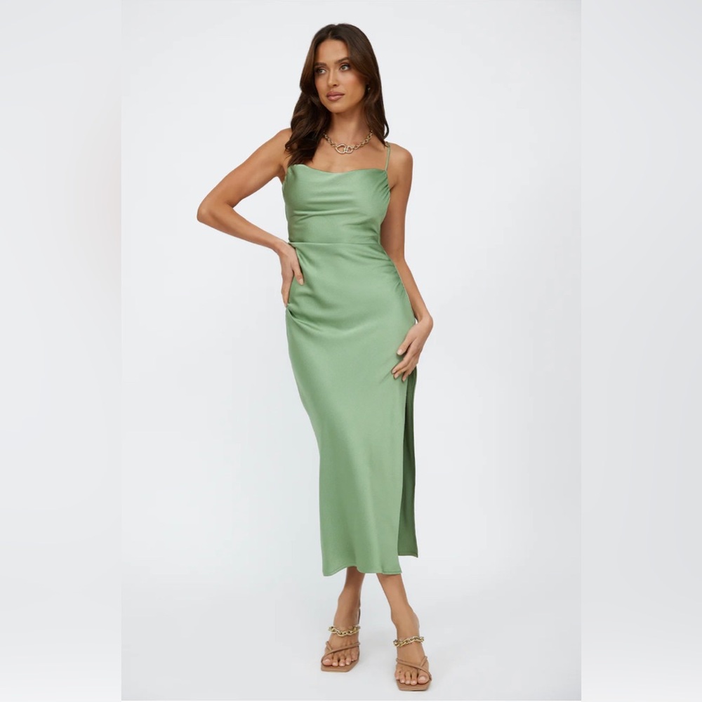 Hello Molly Streets of Paris Maxi Dress - Green